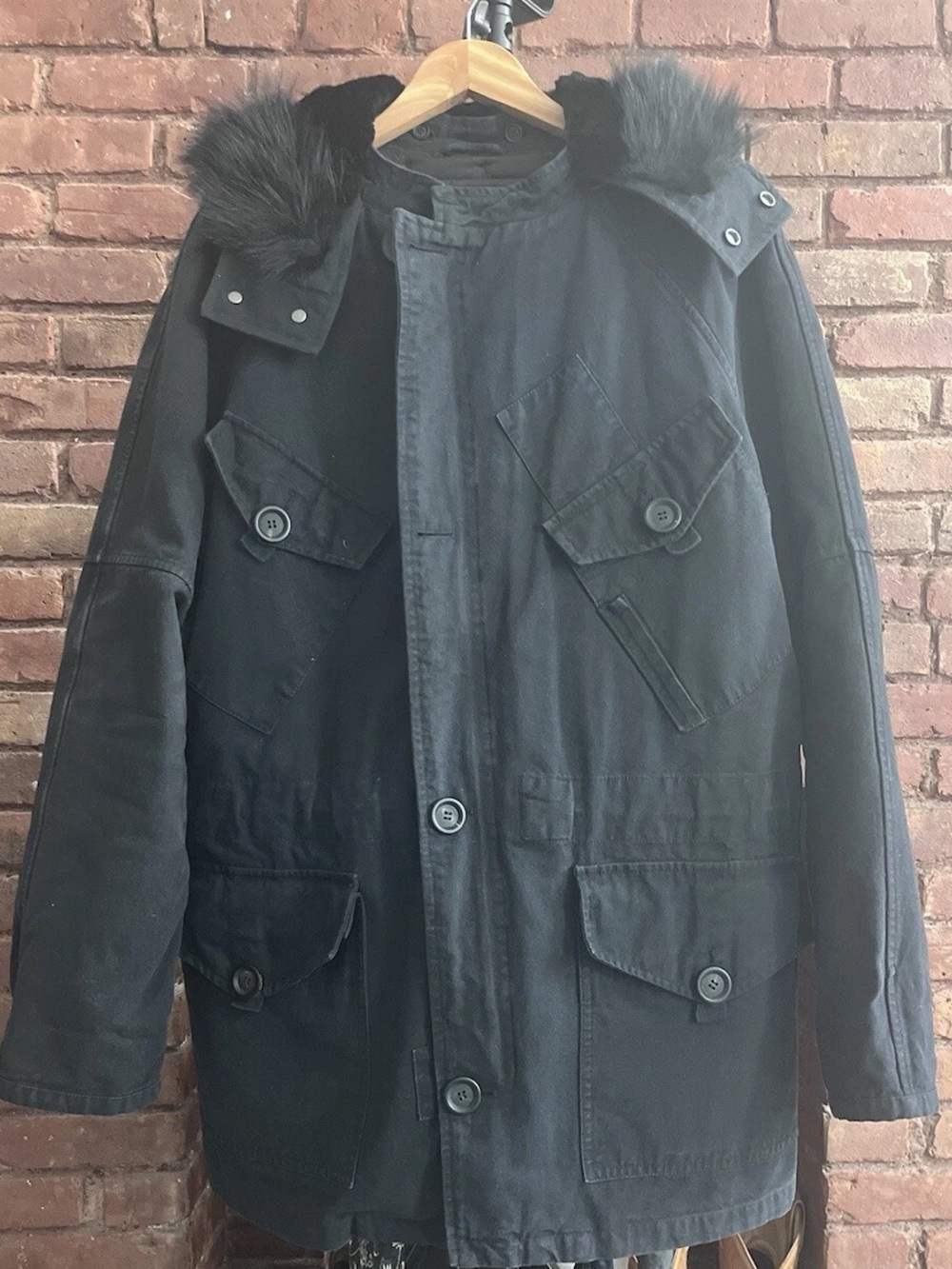 • YVES SALOMON Luxury Rabbit Fur-Lined Parka •